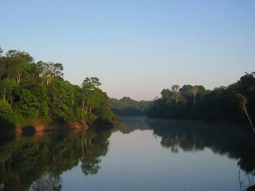 Río en la selva amazónica de Perú